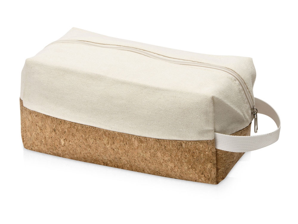 Несессер Corky хлопковый с пробковой вставкой, натуральный-1