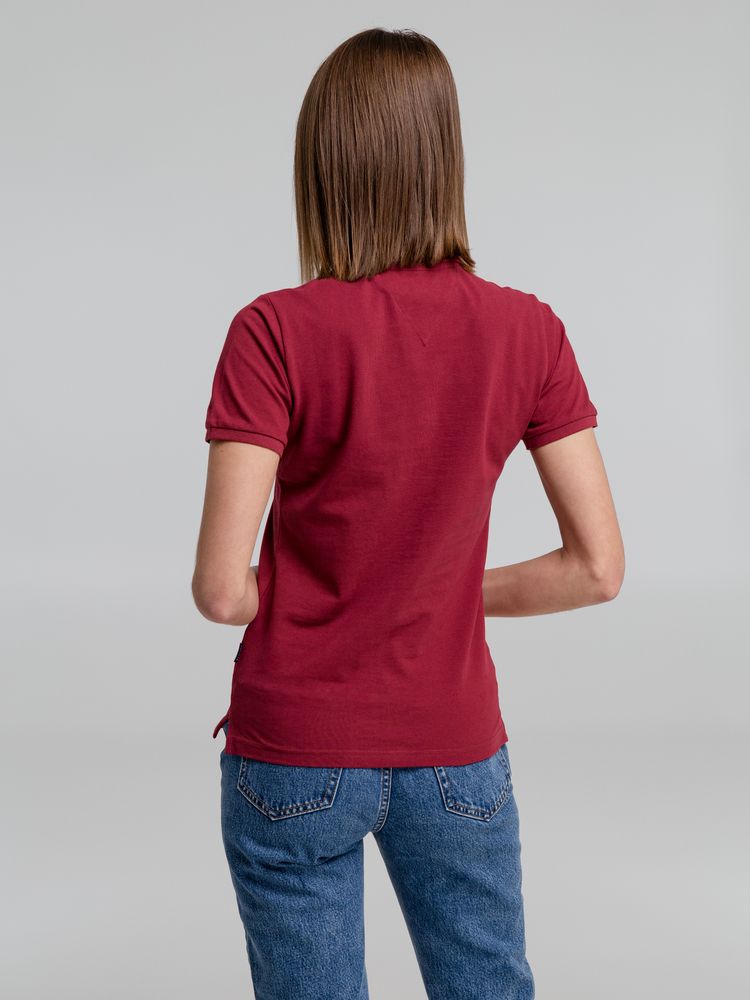 Рубашка поло женская Neptune, вишнево-красная-3