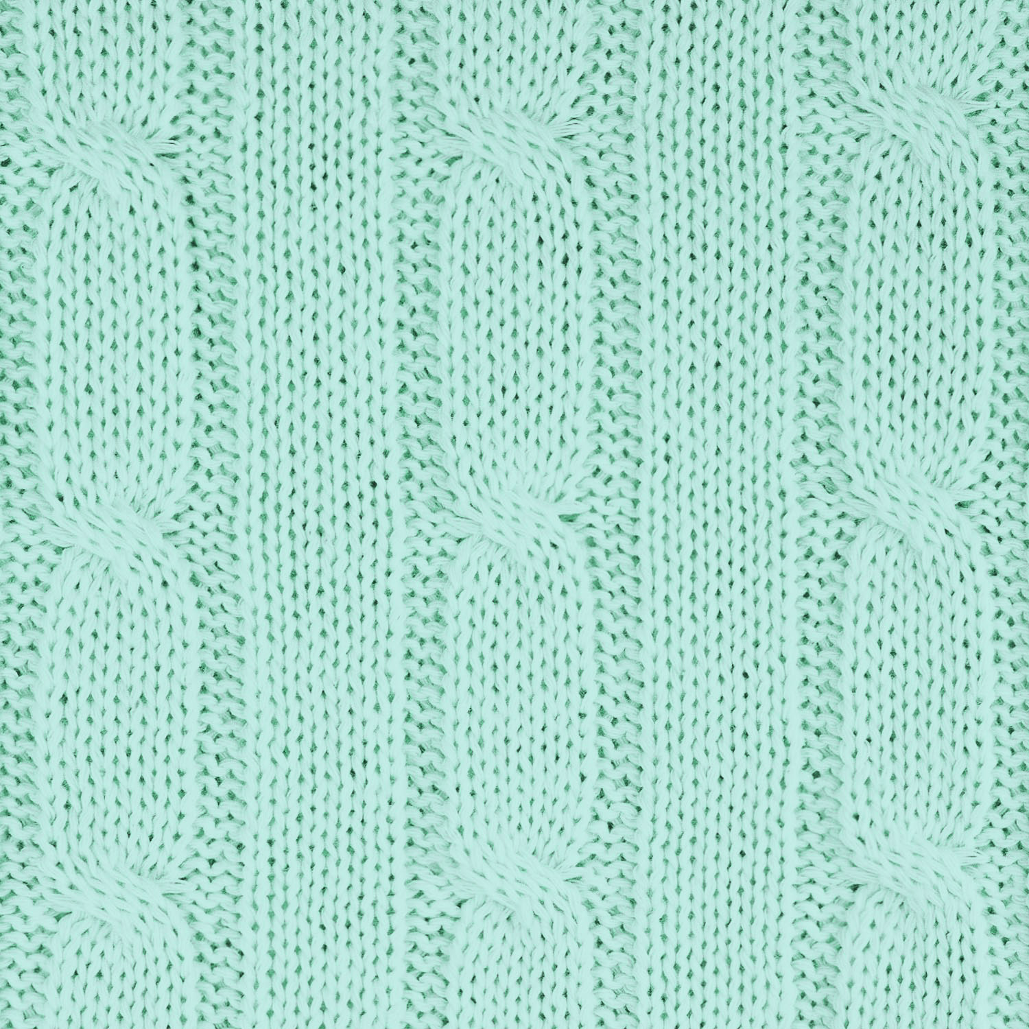 Плед Фадо (Fado) вязаный, аква (без подарочной коробки)-1