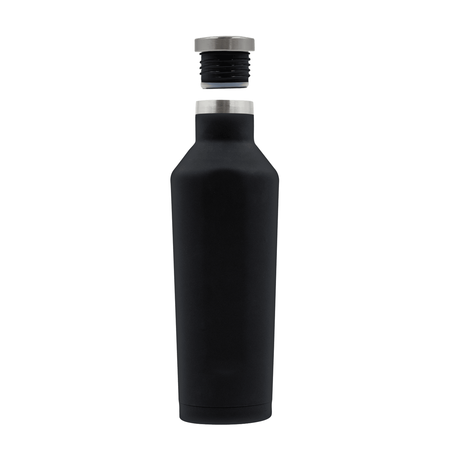 Термобутылка E-shape софт-тач (черный)-3