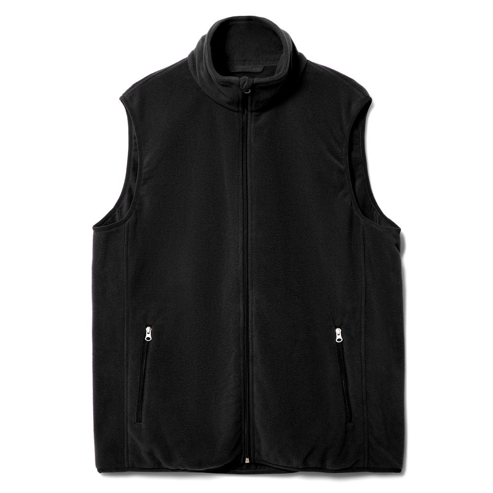 Жилет флисовый унисекс Nesse, черный-1