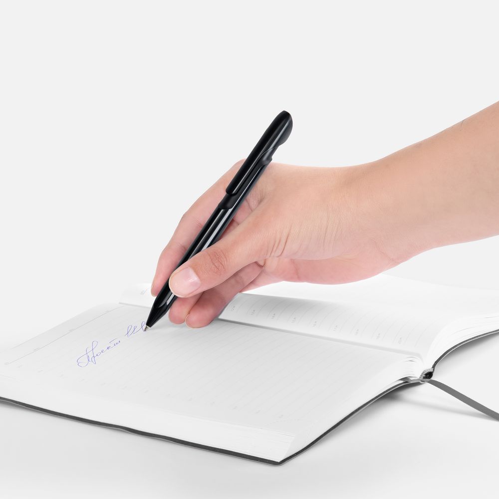 Ручка шариковая Evoxx Recycled, черная-3