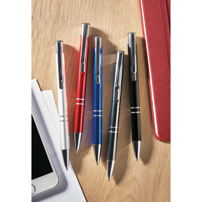 Recycled aluminium ball pen, титановый-5