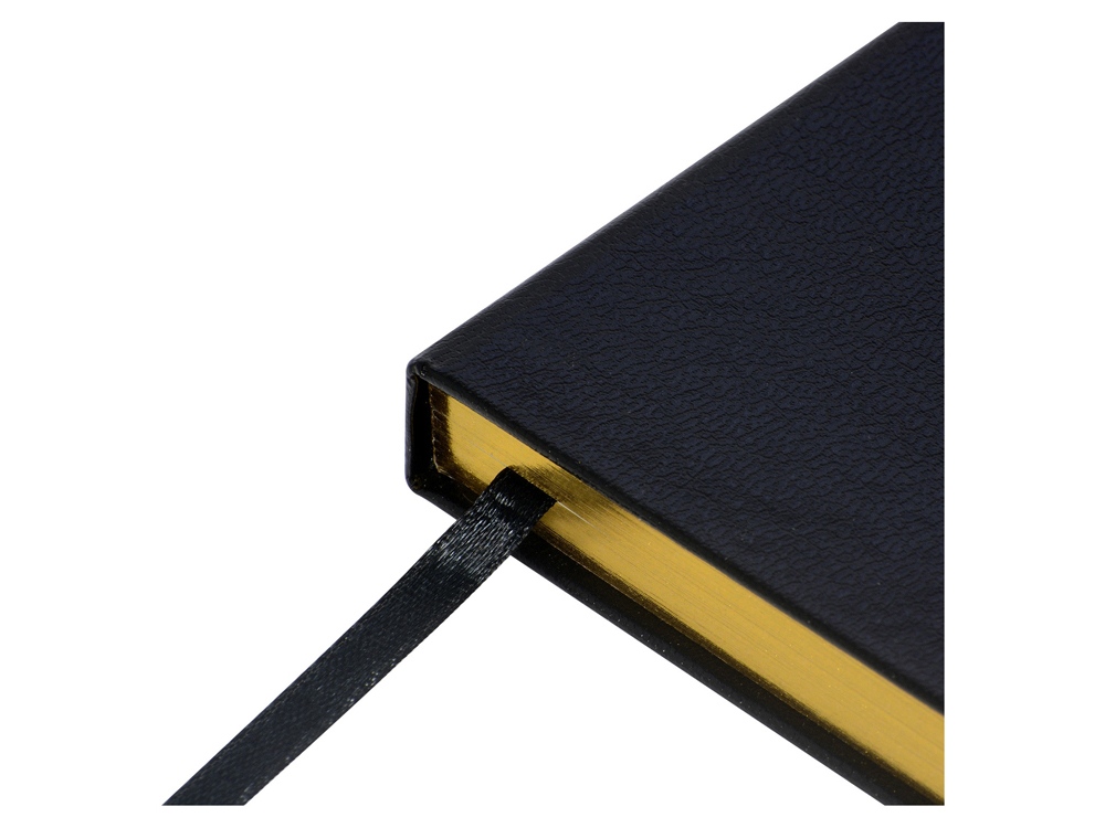 Ежедневник недатированный А5 Megapolis, черный (золотой обрез)-3