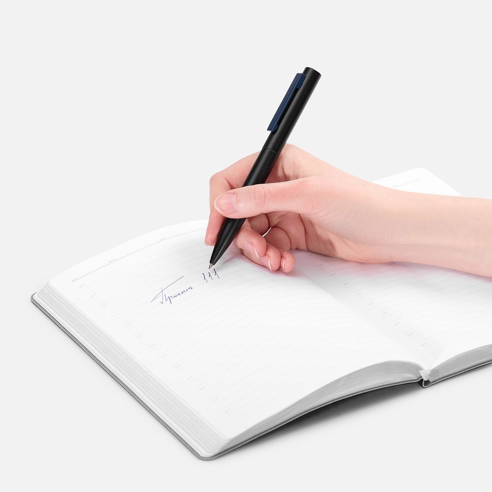 Ручка шариковая Inkolor, черная с темно-синим-2