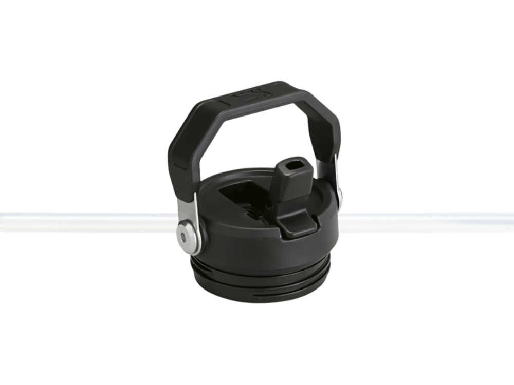 Бутылка для воды объемом 1,06 литра с откидной трубочкой Stanley IceFlow™ 2.0 - сплошной черный-2