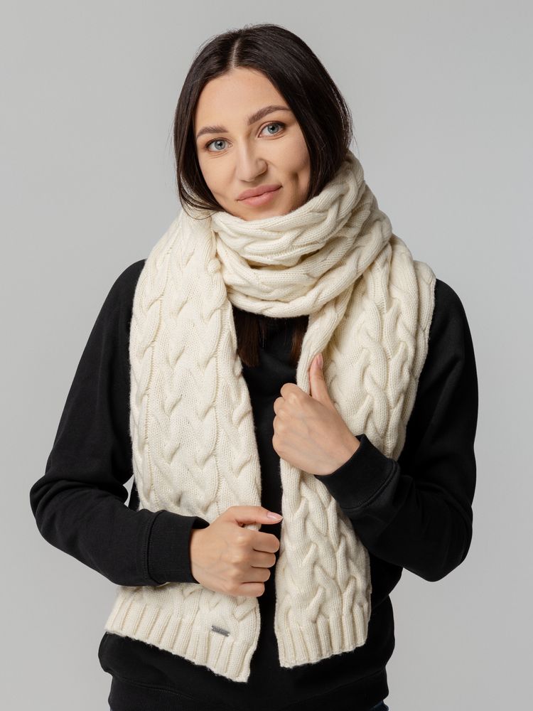Шарф Loren, молочно-белый (ванильный)-2