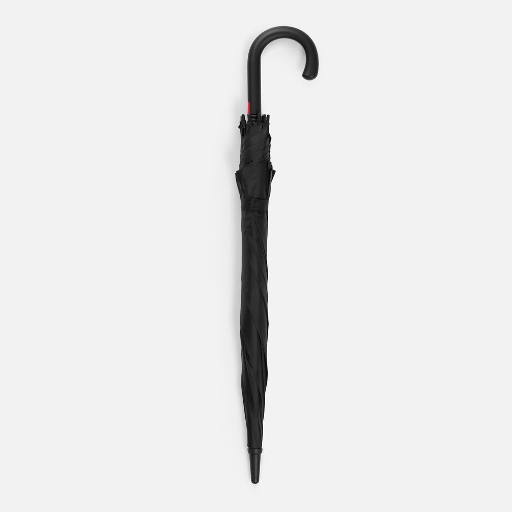Зонт-трость Hidecolor с цветными спицами, черный с красным-4