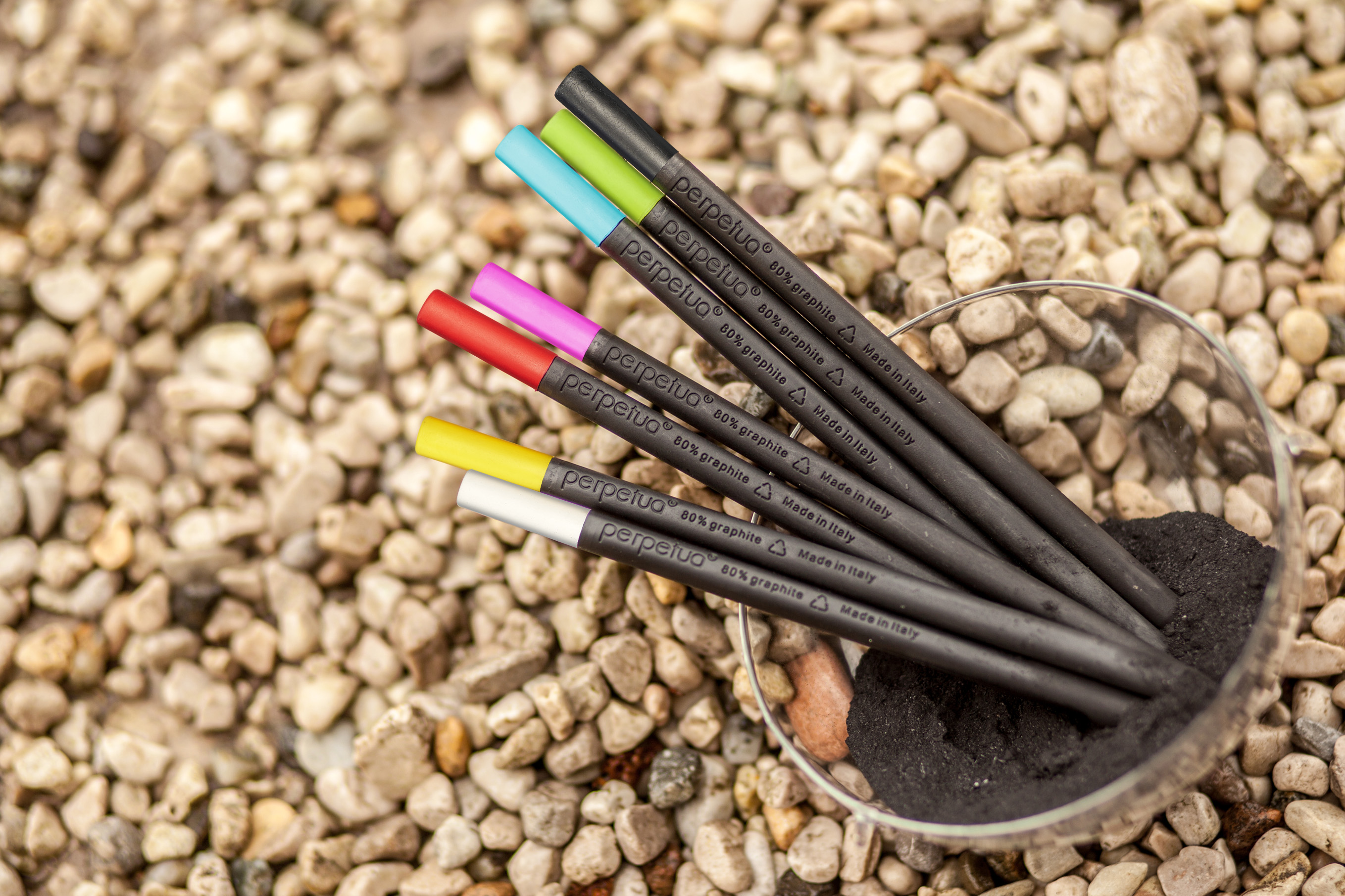 Карандаш графитовый Perpetua с голубым ластиком-6