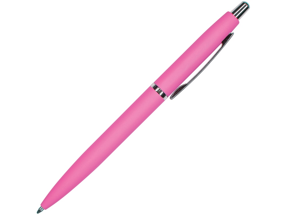 Ручка металлическая шариковая San Remo, софт-тач, 1.0 мм, ярко-розовый-0