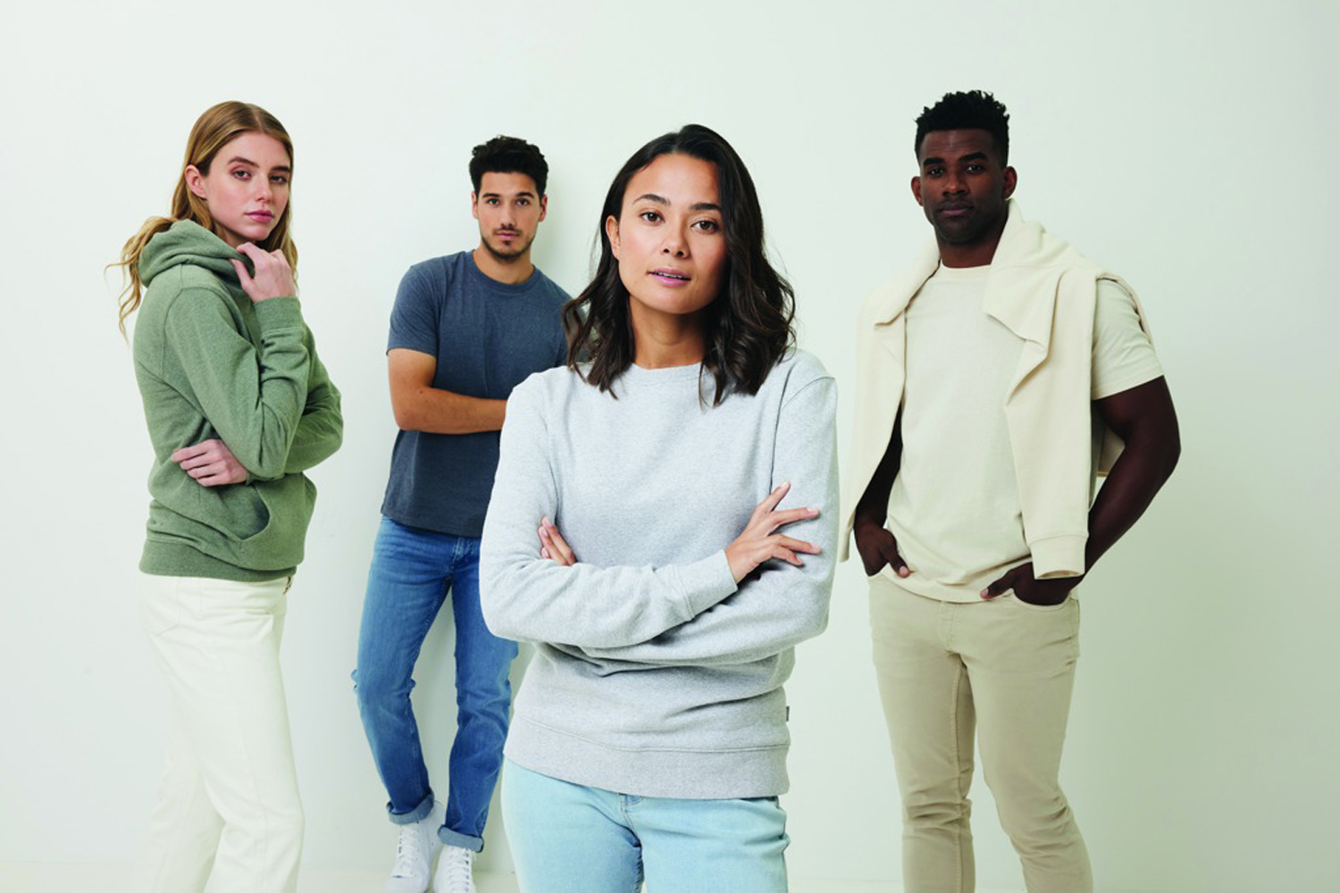 Свитшот Iqoniq Denali из переработанного неокрашенного хлопка, унисекс, 340 г/м²-58