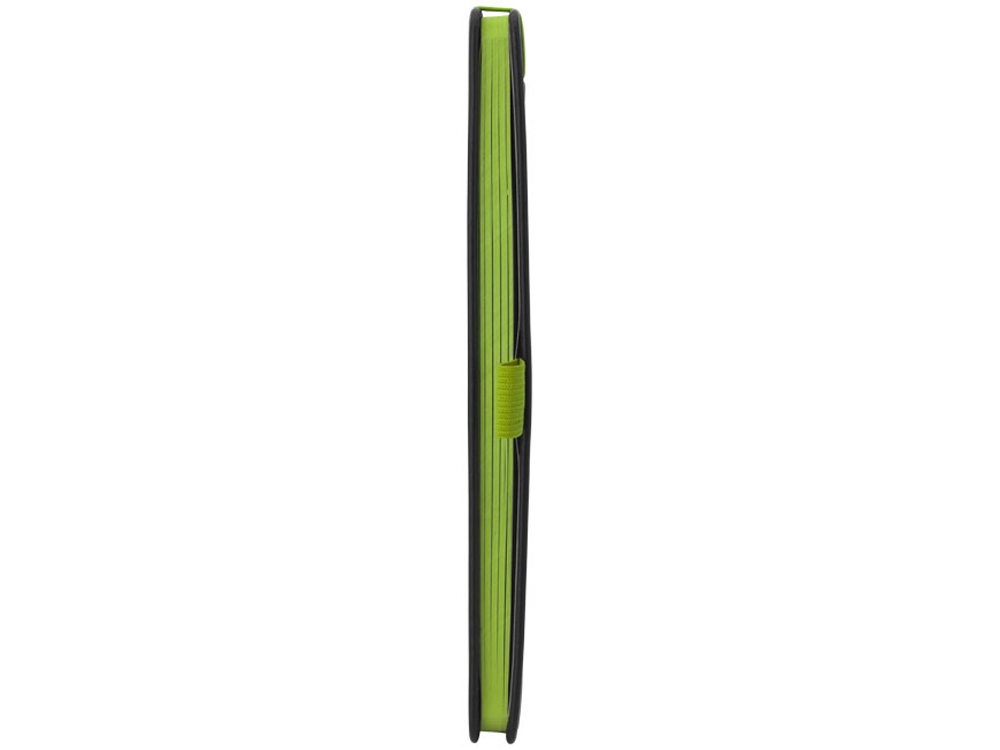 Блокнот Color edge A5, черный/лайм-3