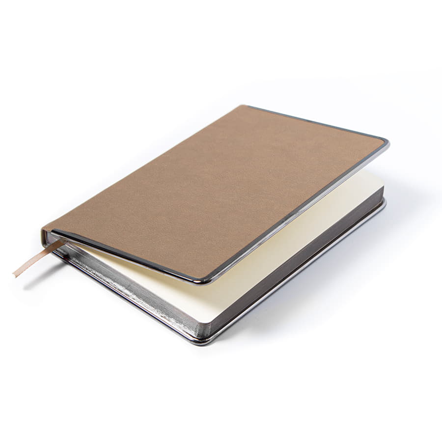 Ежедневник недатированный Montrose, формат А5, в линейку, светло-коричневый-4