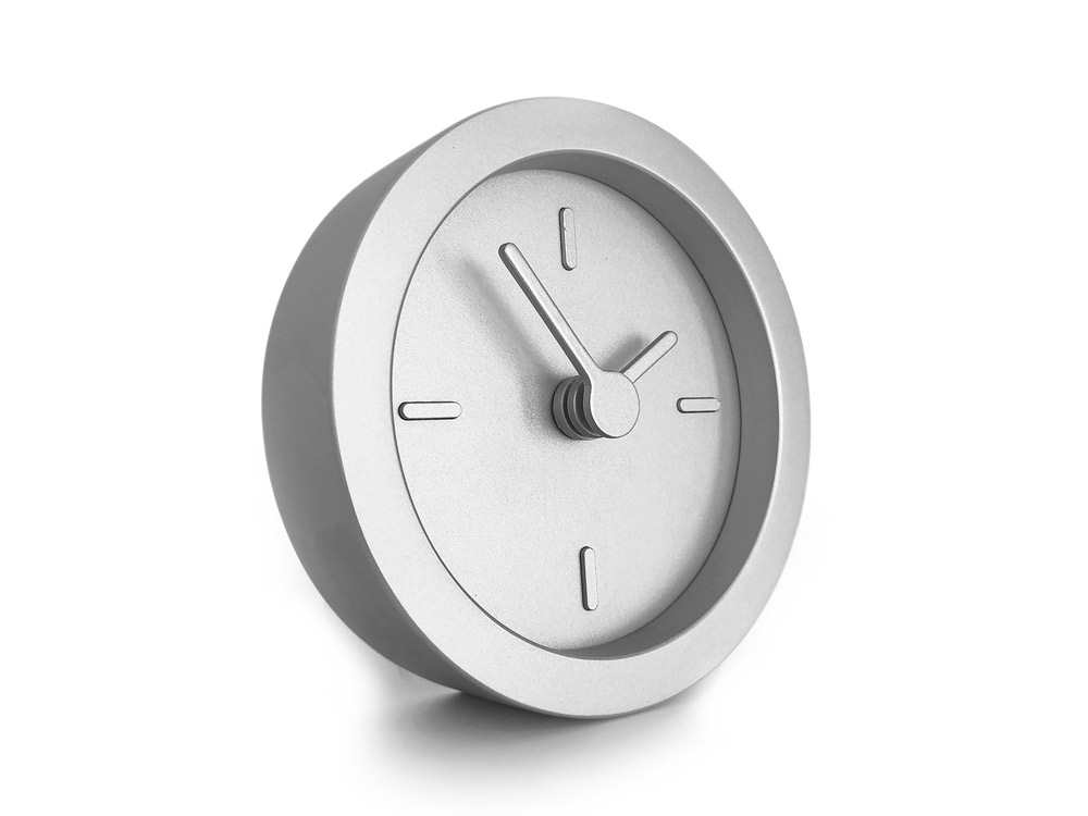 Часы настольные Sparky XXS, серебристые-2