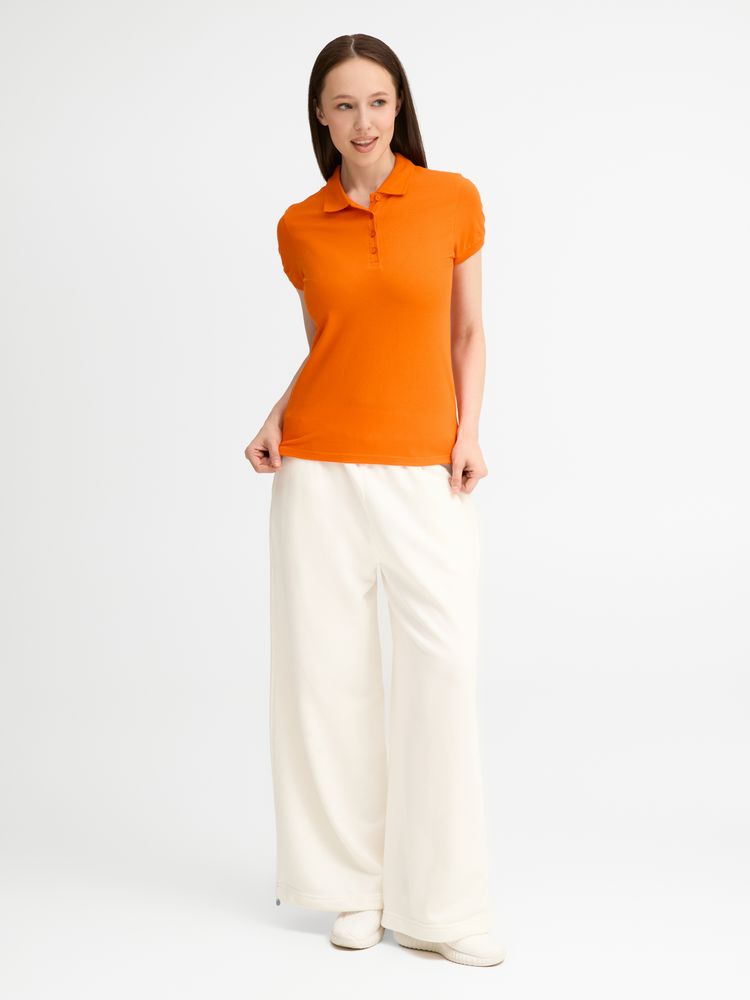 Рубашка поло женская People 210, оранжевая-3