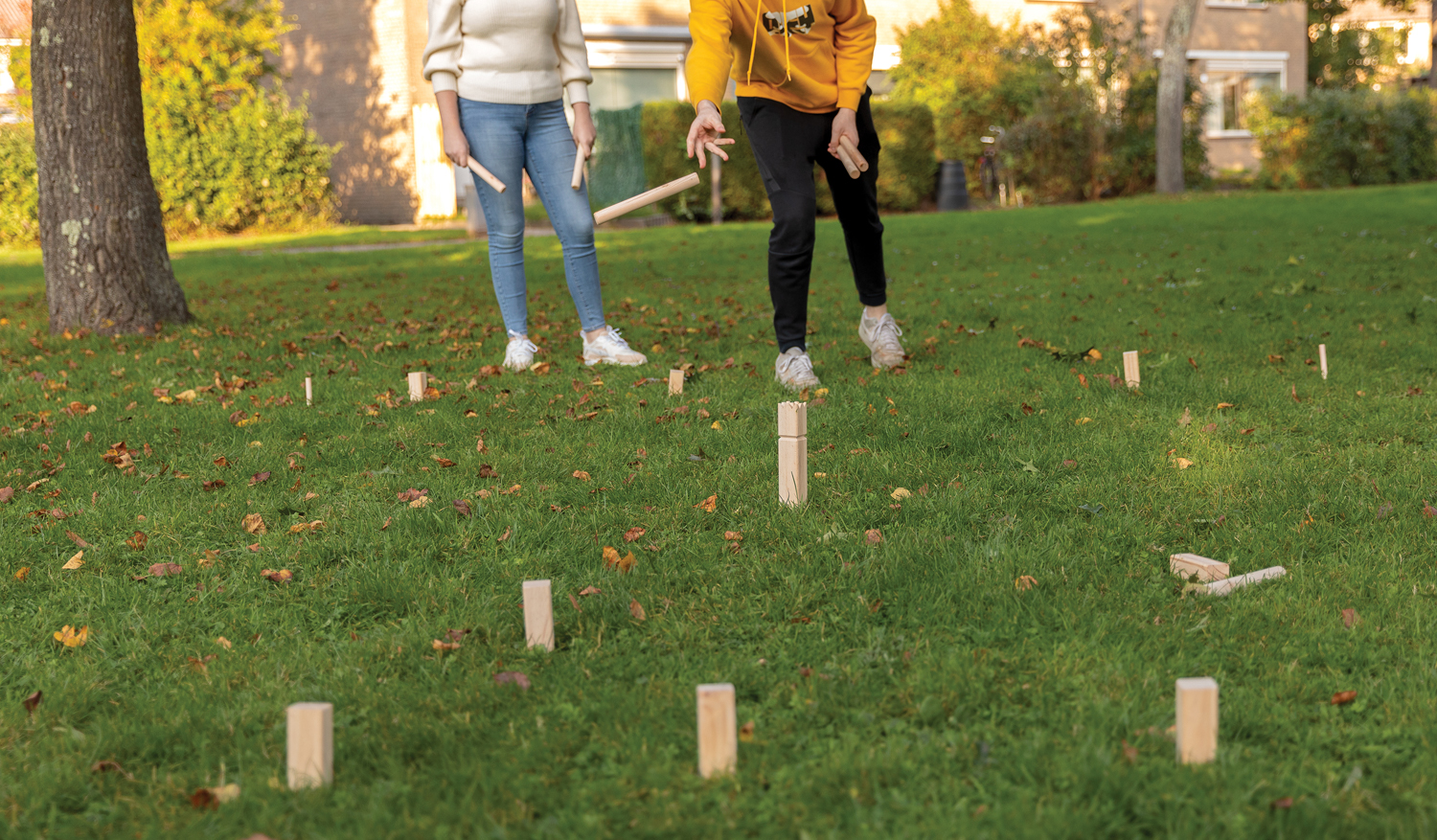 Деревянный игровой набор Kubb-4