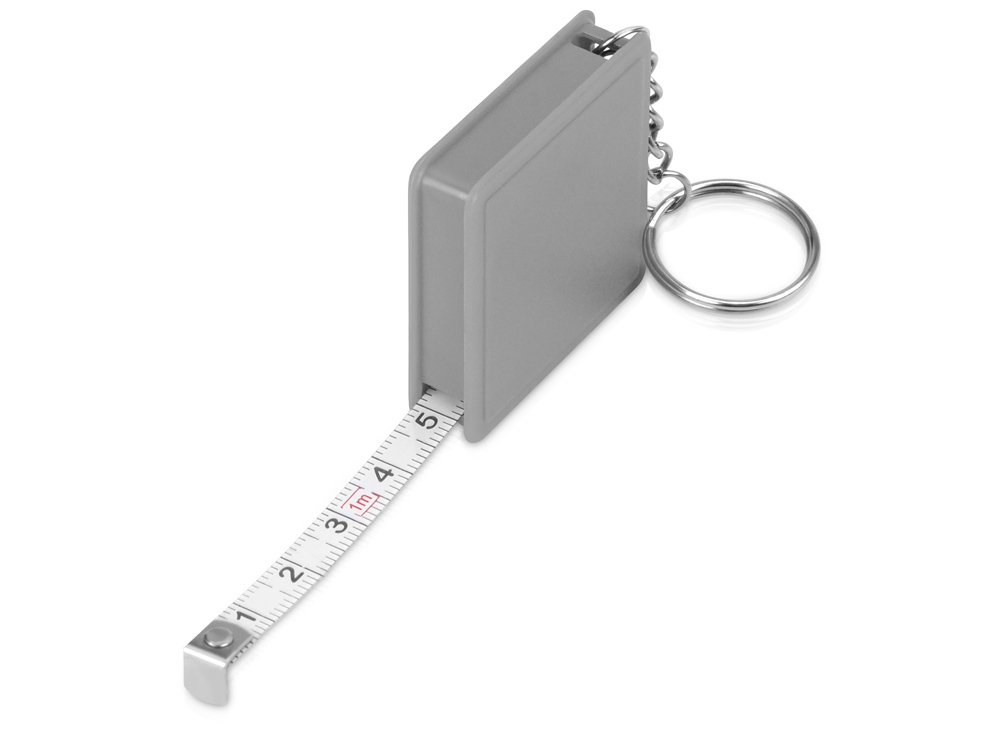 Брелок-рулетка Дюйм, 1 м., серый-1