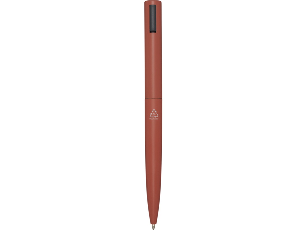 Juana шариковая ручка из переработанного алюминия - Красный кирпичный, черные чернила-1