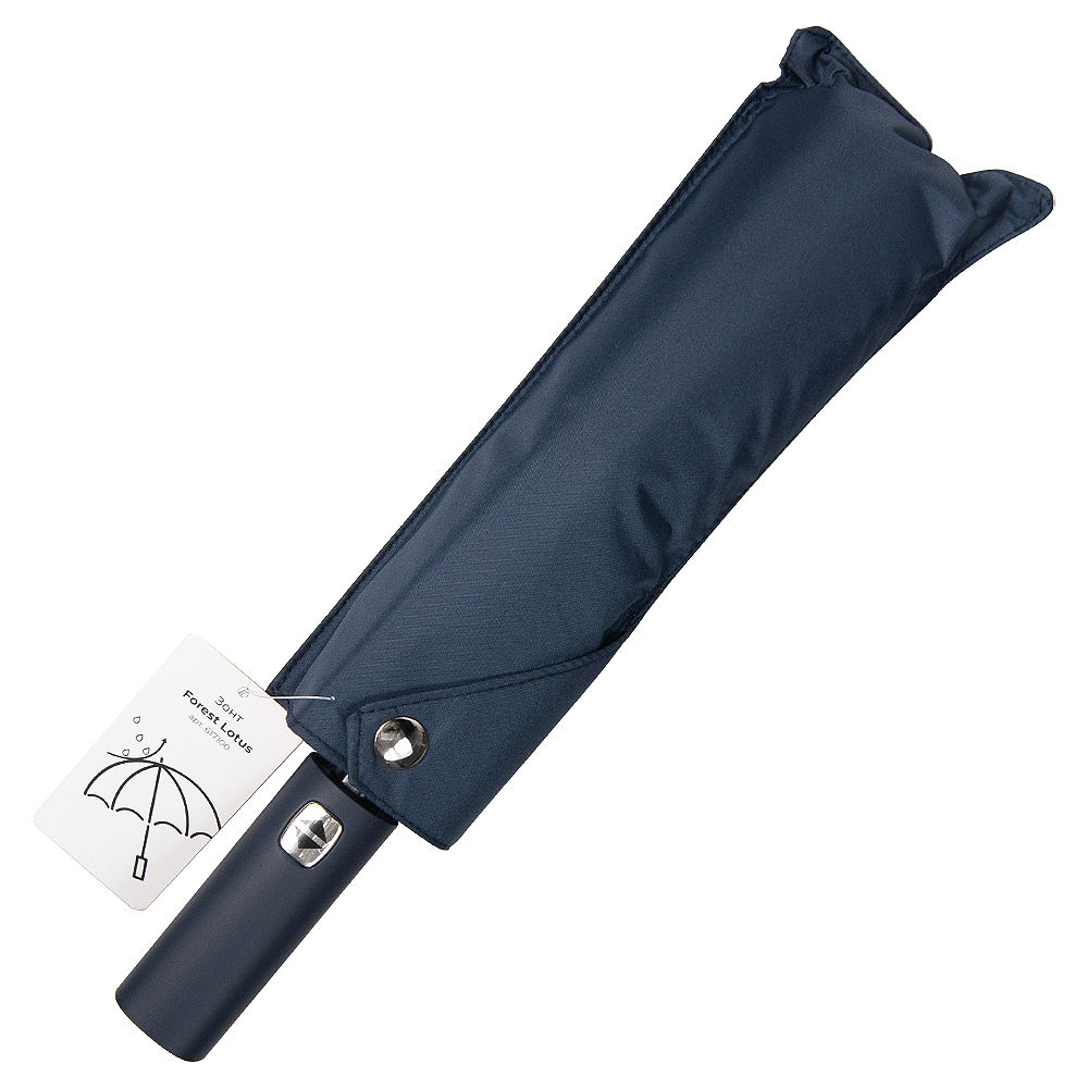 Зонт складной автоматический Forest Lotus, Темно-синий-7
