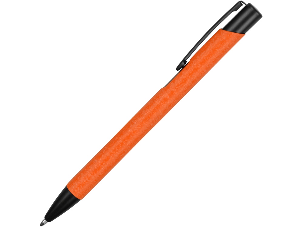 Ручка металлическая шариковая Crepa, оранжевый/черный-2