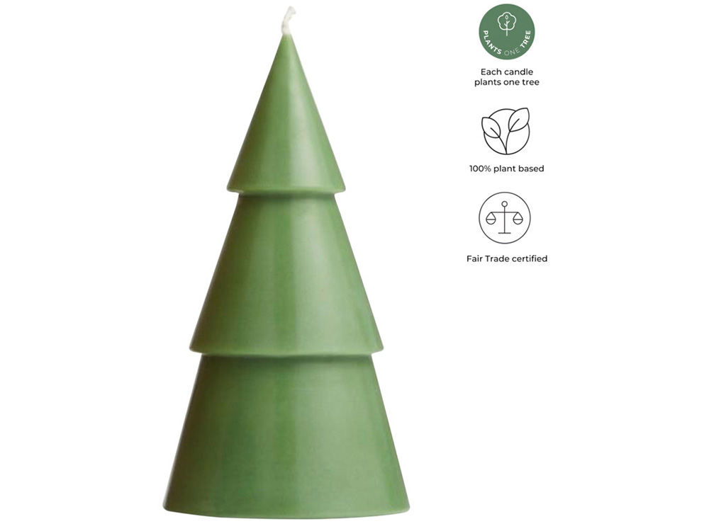 Orginal Home рождественская елочная свеча матча - L - Зеленый яркий-1