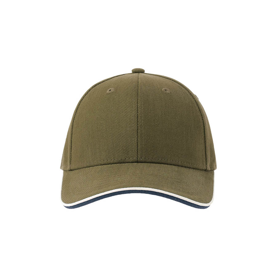 Бейсболка PILOT PIPING SANDWICH-S, оливковый-2