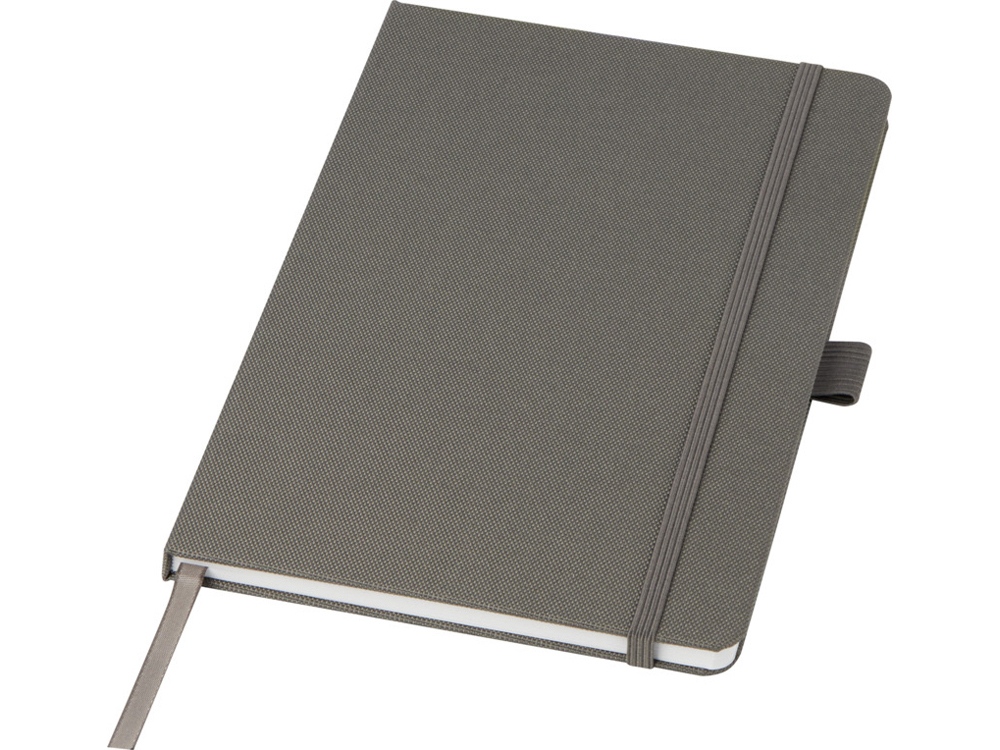 Блокнот Honua форматом A5 из переработанной бумаги с обложкой из переработанного ПЭТ, сумеречный серый-0