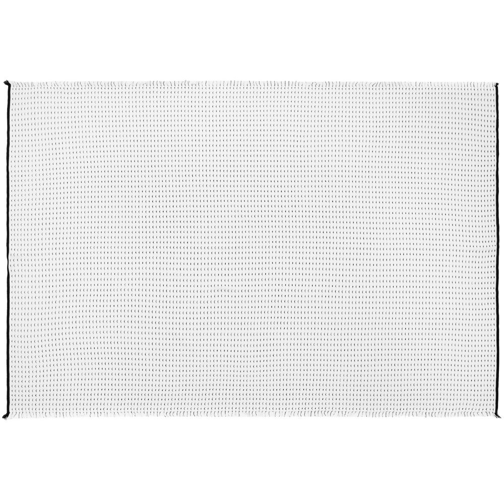 Плед Fringy, белый с черным-3