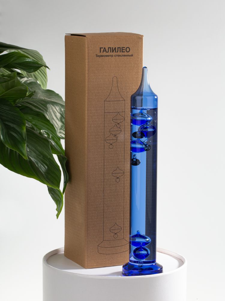 Термометр стеклянный «Галилео», голубой-3