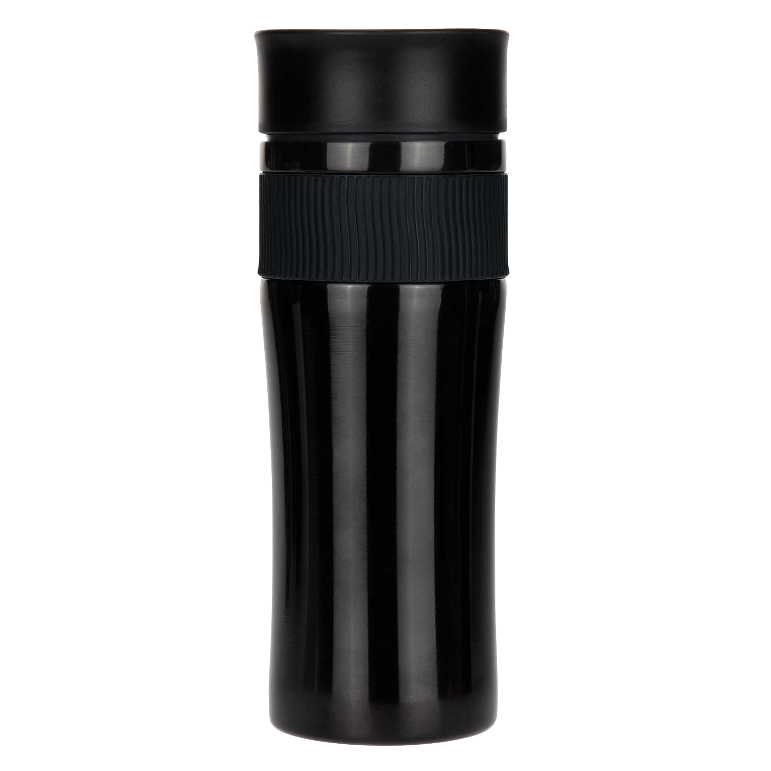 Термокружка вакуумная Поло (Polo), черная-0