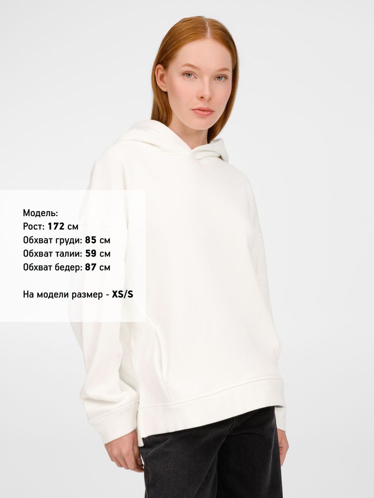 Худи оверсайз унисекс Tolla, молочное-5