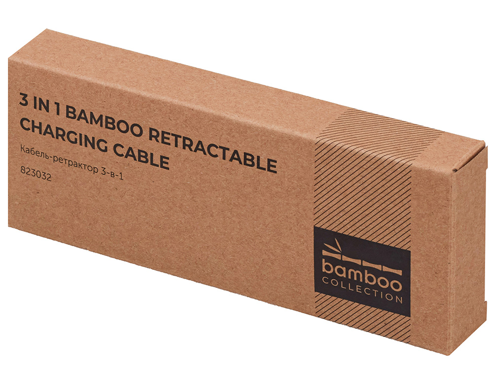 Универсальный кабель с ретрактором 3-в-1 Retrax, черный-6