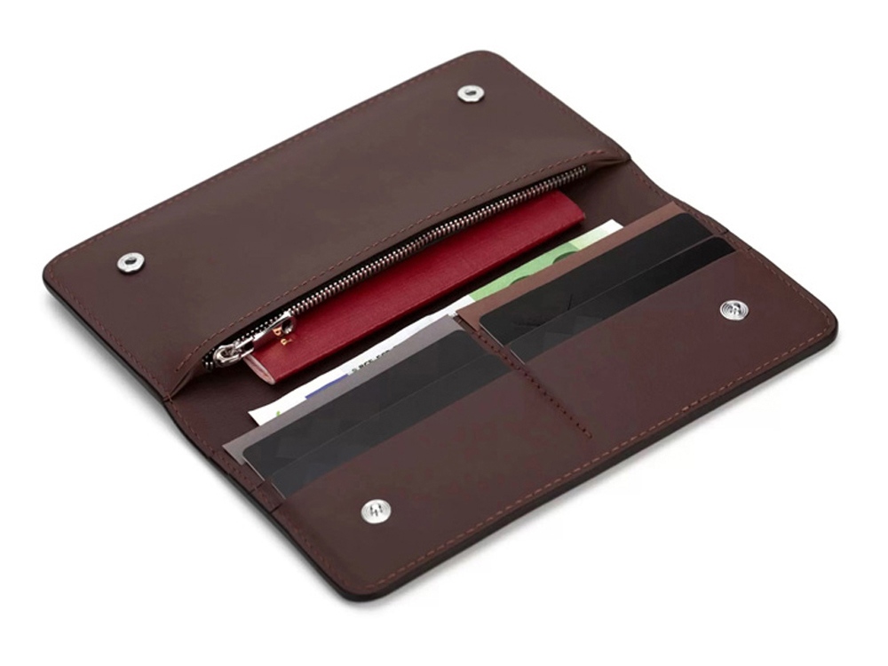 Бумажник Клайд, коричневый-2