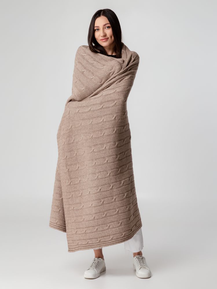 Плед Auray, бежевый-4