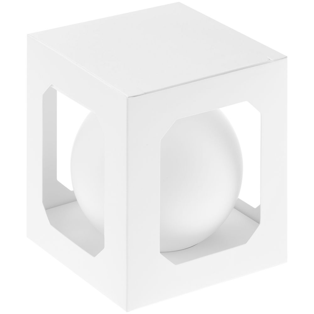 Елочный шар Finery Matt, 10 см, матовый белый-1