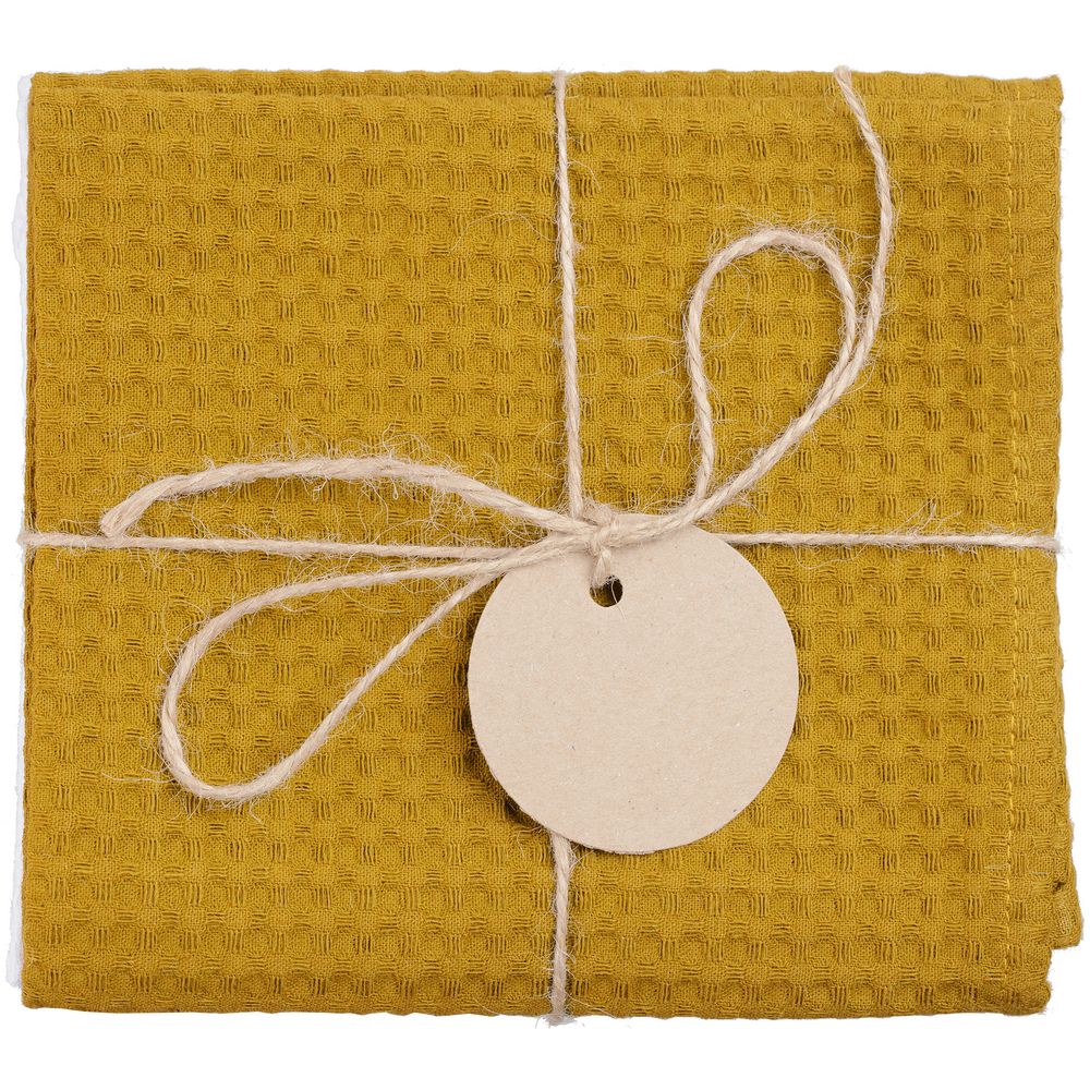 Набор кухонных полотенец Good Wipe, белый с желтым-2