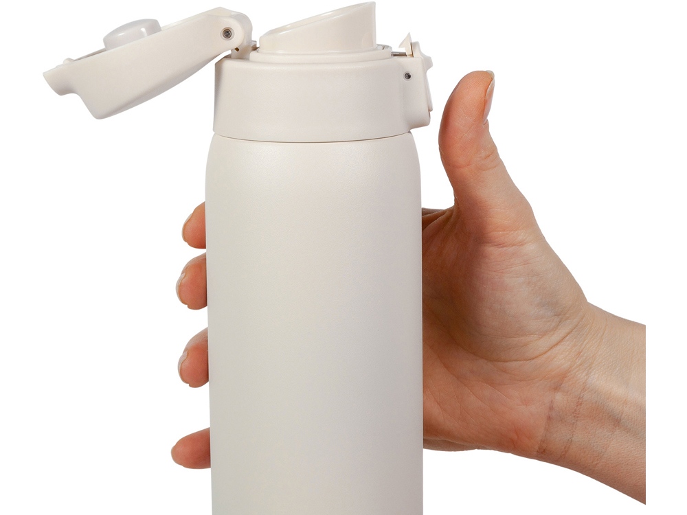 Термокружка Relaxika 701 (0,48 литра), белая (без лого)-12