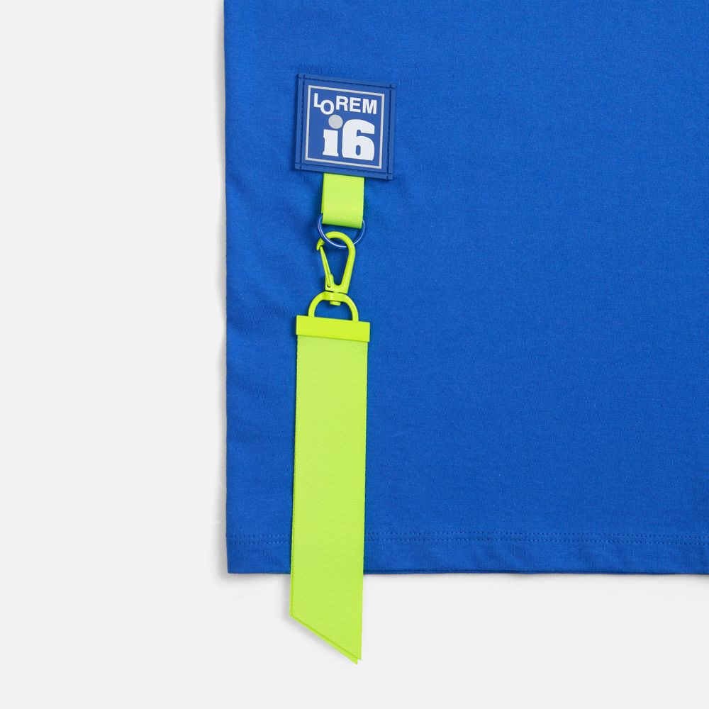 Лейбл из ПВХ Dzeta, L, синий-2