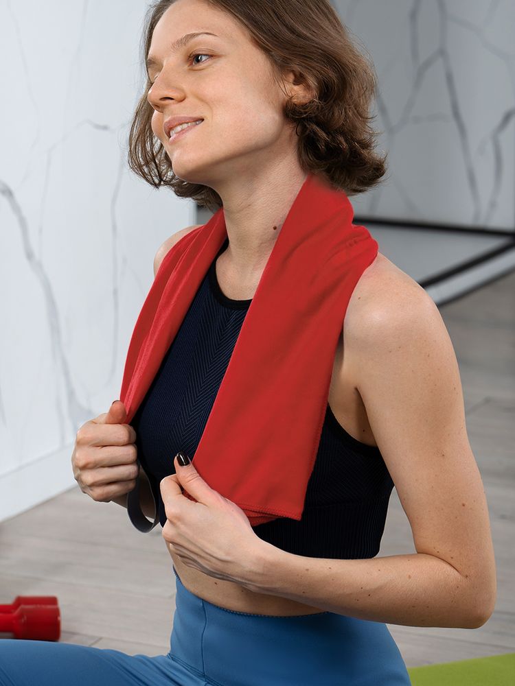 Спортивное полотенце Vigo Small, красное-6