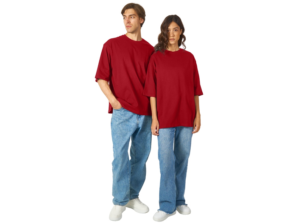 Футболка Berlin к/р оверсайз, 100% хлопок, 180гр, красный-5