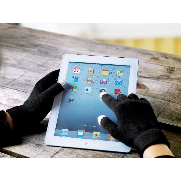 Перчатки для сенсорных экранов, черный-11