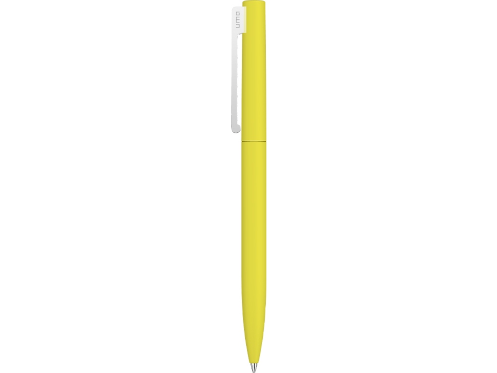 Шариковая ручка  Bright F Gum soft-touch, желтый-1