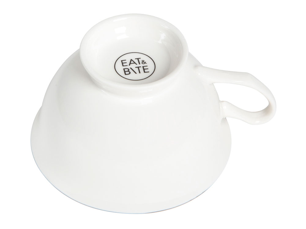 Чайная пара с серебрянной каймой, 200мл-2