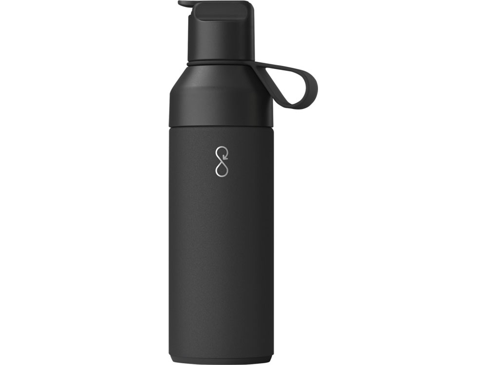Бутылка-термос для воды Ocean Bottle GO объемом 500 мл - черный-0