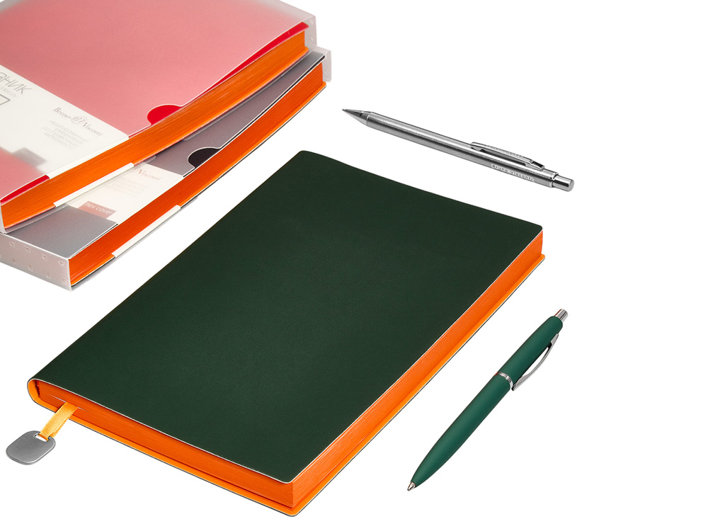 Ежедневник А5 недатированный Mercury, темно-зеленый-7