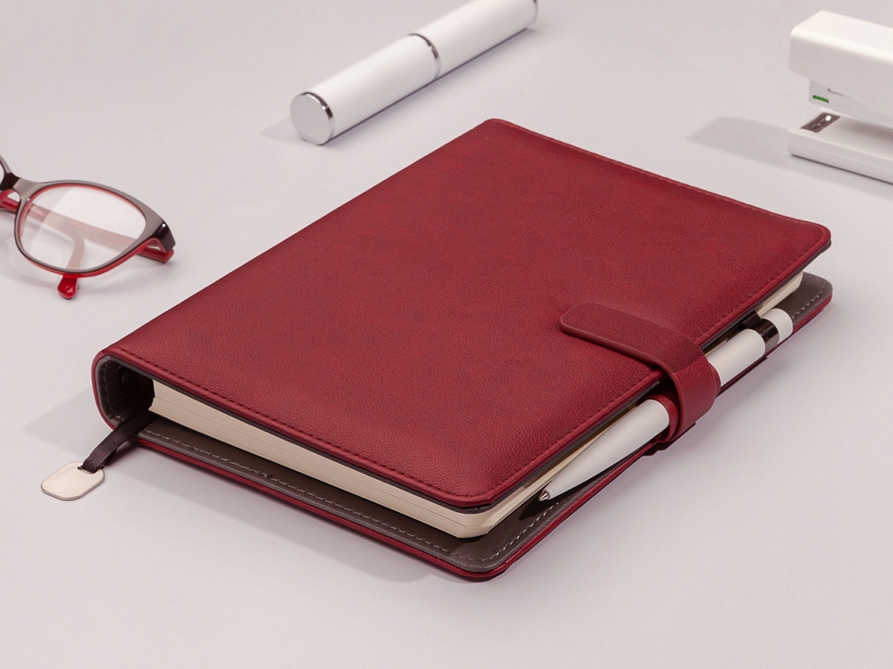 Ежедневник недатированный В5 Toscana, бордовый-5