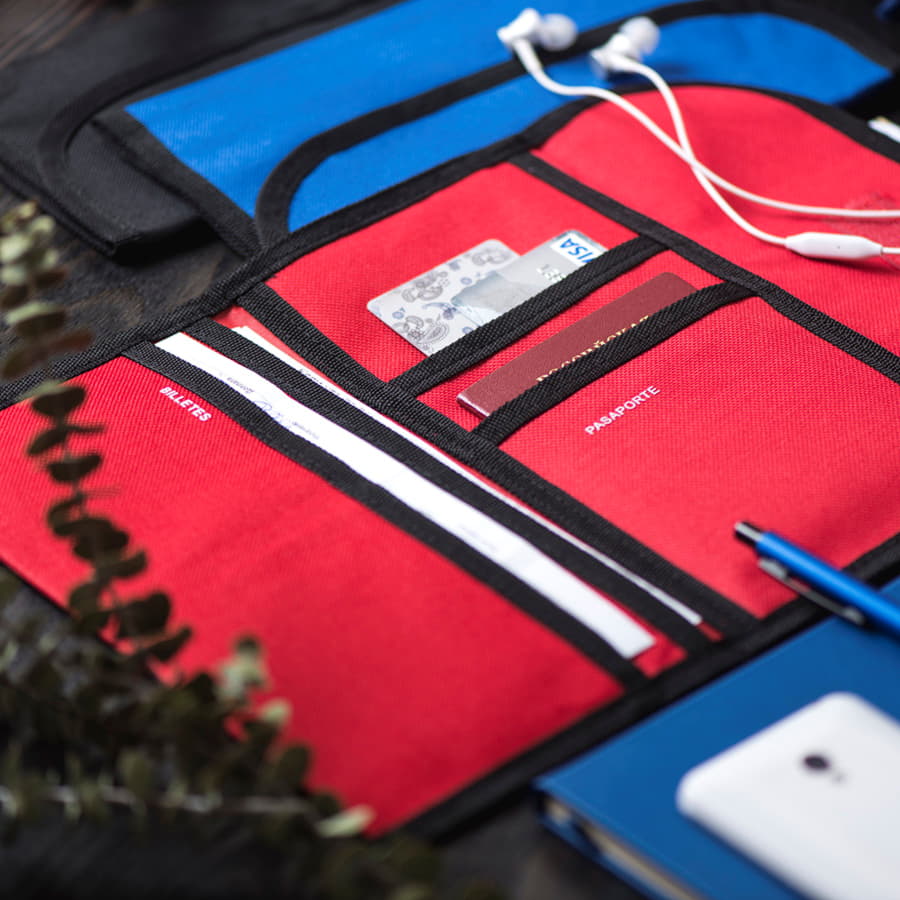 Обложка для тревел-документов "Dakar" , синий-1