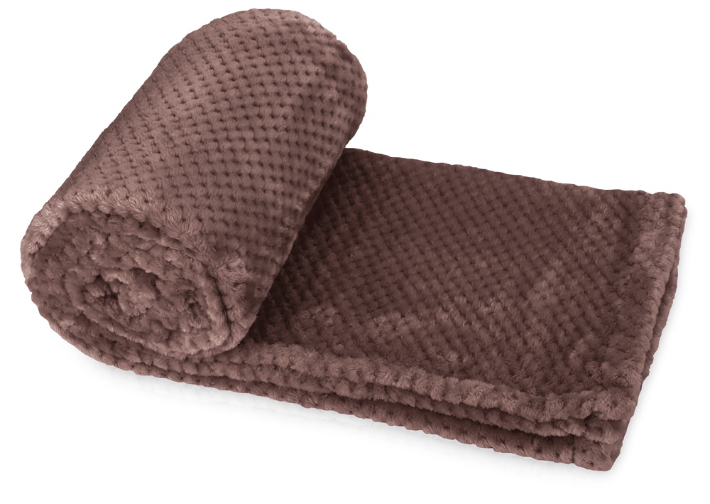 Плед Фолд, шоколадный-0