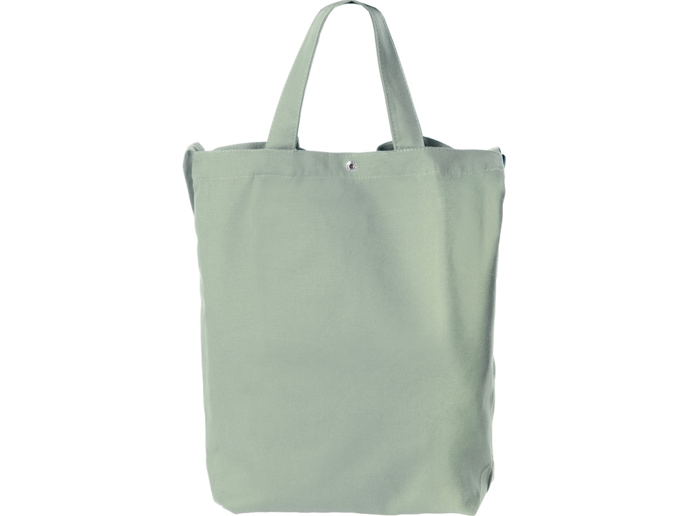 Сумка Helfer из хлопка на кнопке с регулирующейся лямкой, оливковый-3