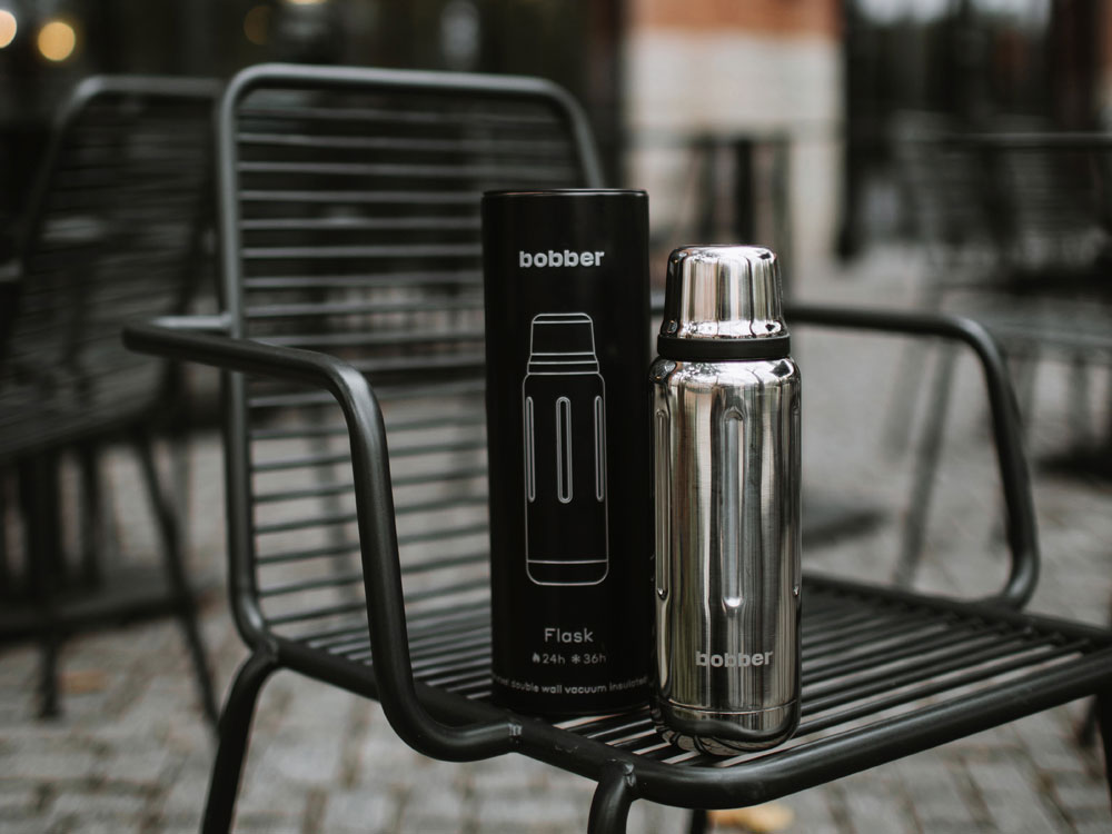 Термос для напитков, вакуумный, бытовой, тм bobber. Объем 0.47 литра. Артикул Flask-470 Glossy-9